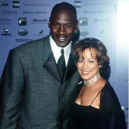 Ysabel Jordan's father Michael Jordan with his ex-wife, Juanita Vanoy. 